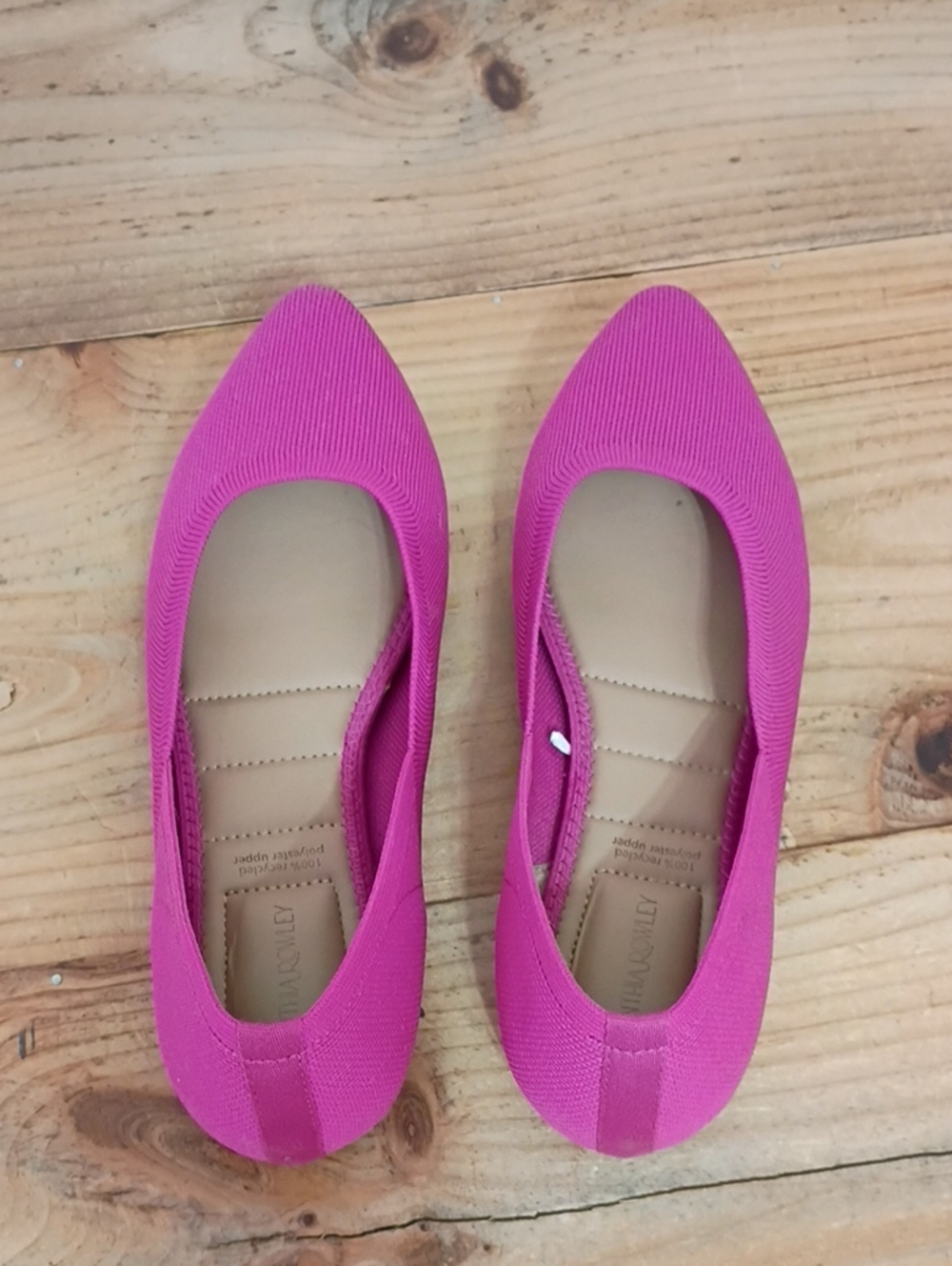Cynthia Rowley Pink Pointed Toe Chelsea Flat Shoes Size 9M - Picture 8 of 11